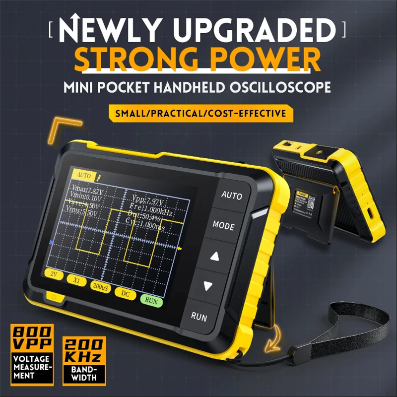 Fnirsi Digital Oscilloscope Handheld - Upgrade Handheld Oscilloscope Kit 1000mAh Portable