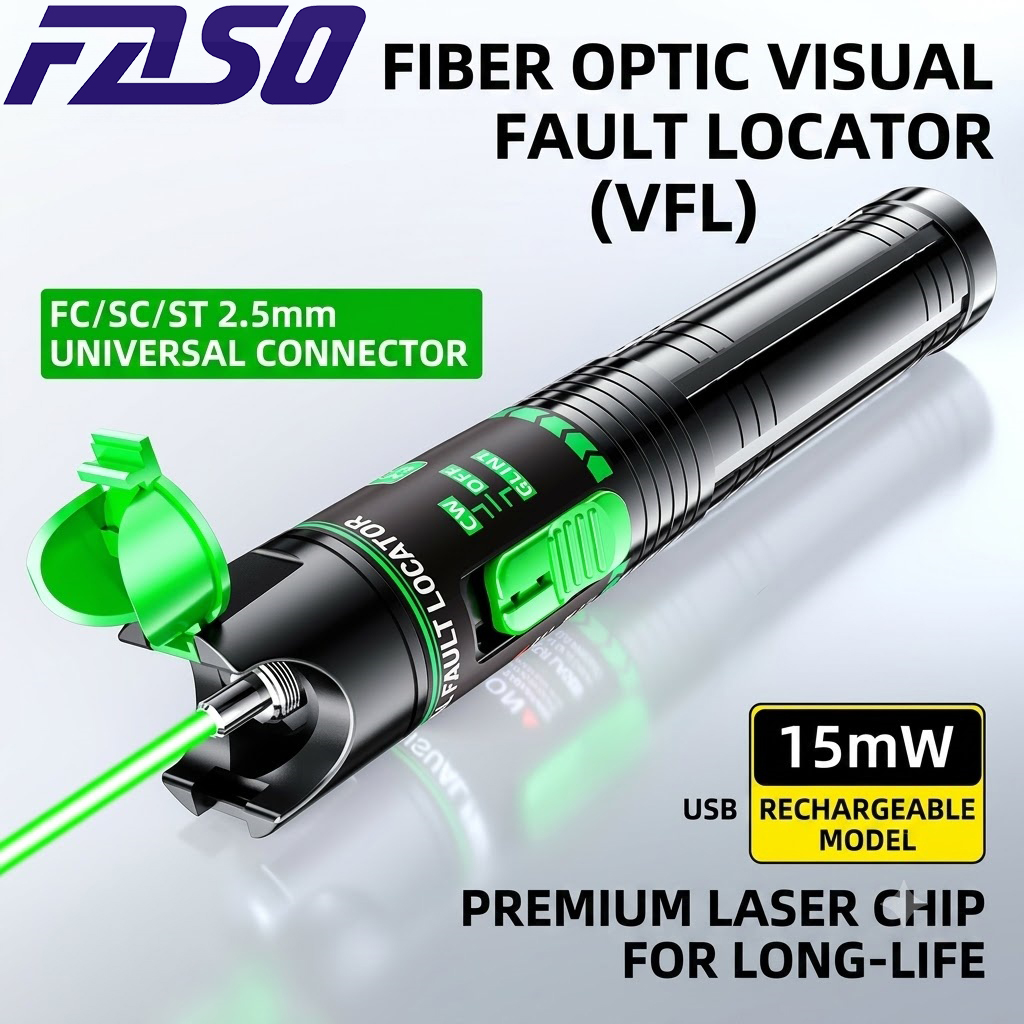 Fiber Laser Marking Machine 30W - 15MW Rechargeable Fiber Optic Green Light