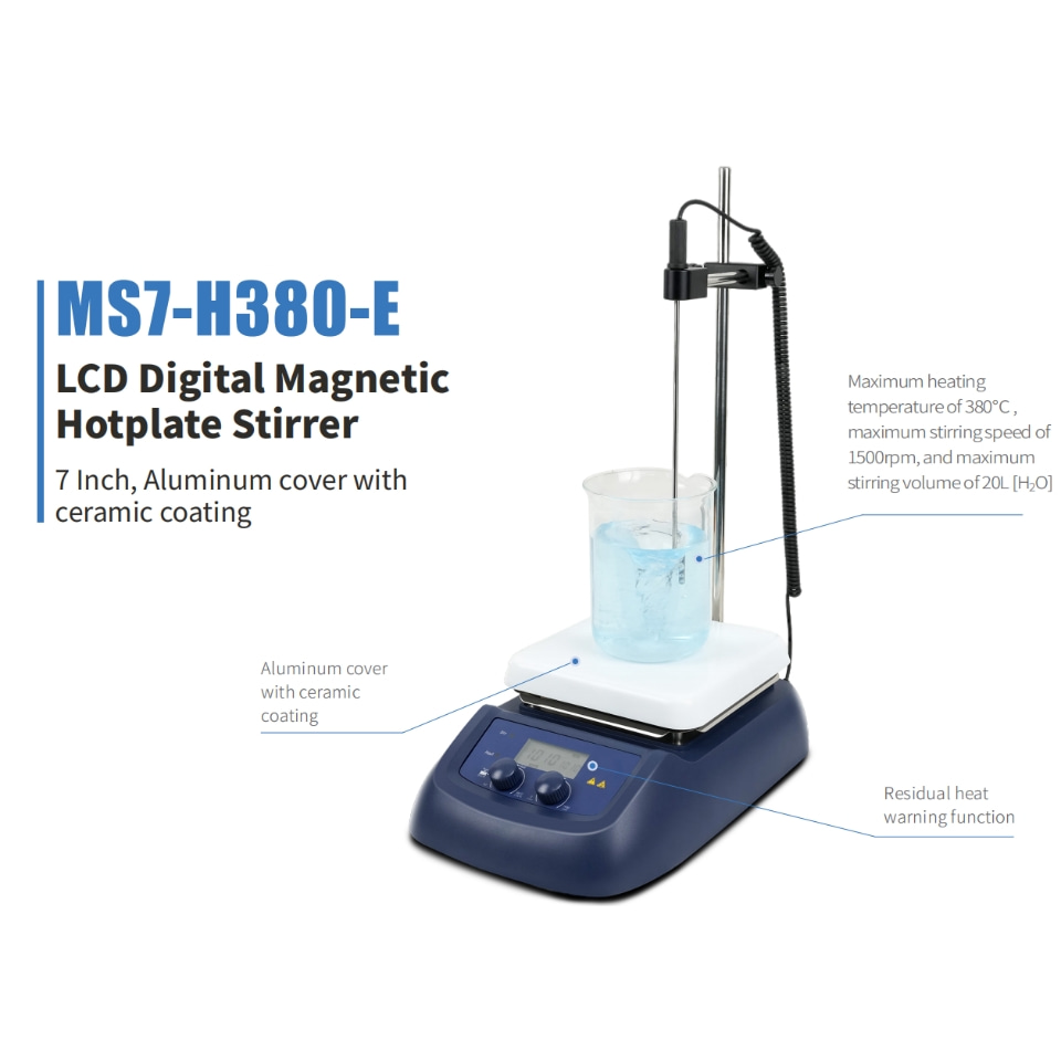 MS7-H380-E Lab Hotplate Magnet - Lab Magnetic Stirrer Hot Plate ulasan dan harga