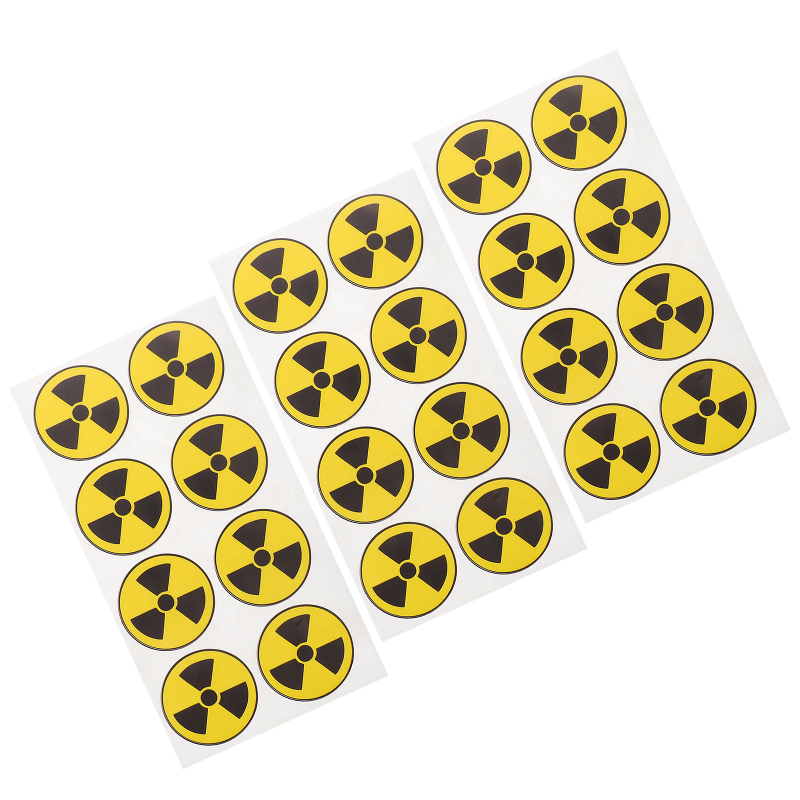 24Pcs Radiation Warning Sticke - Lab Equipment ulasan dan harga