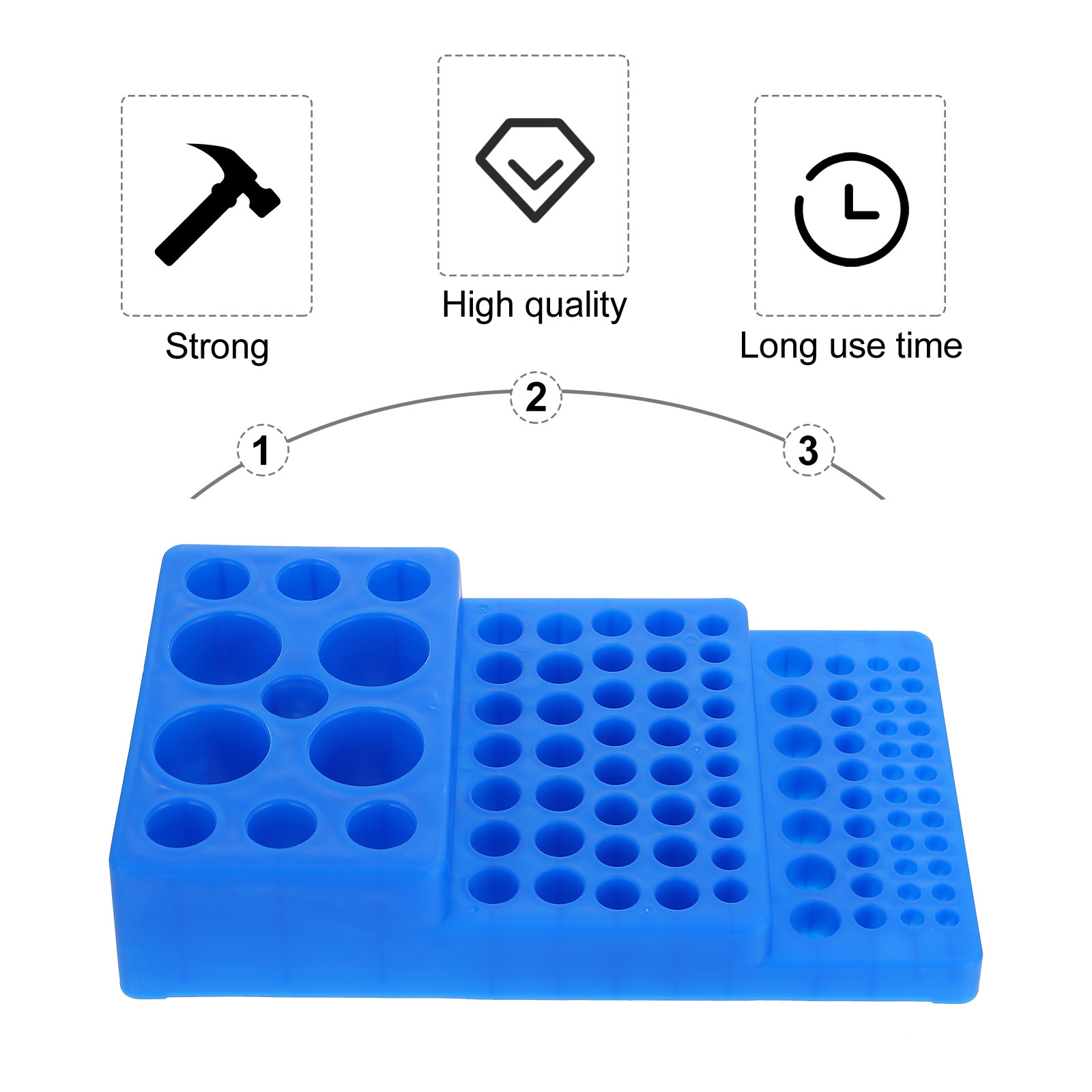 Test Tube Rack Trapezoidal PP  - Lab Equipment ulasan dan harga