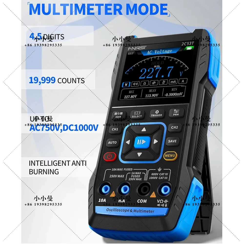 FNIRSI 2C53T Upgraded Handheld - Fnirsi Digital Oscilloscope Handheld ulasan dan harga