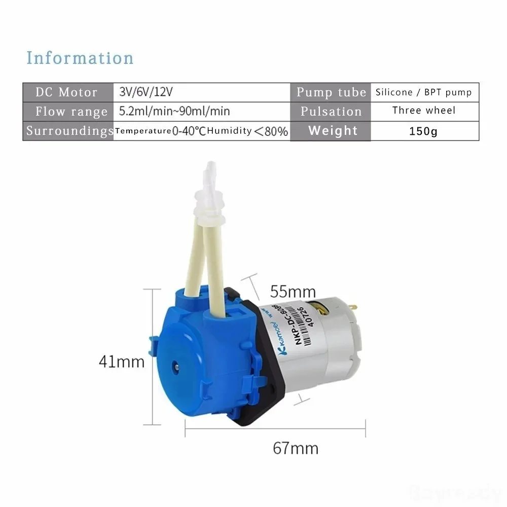 DC 12V 24V Dosing Pump Perista - Mini Peristaltic Pump 12V ulasan dan harga