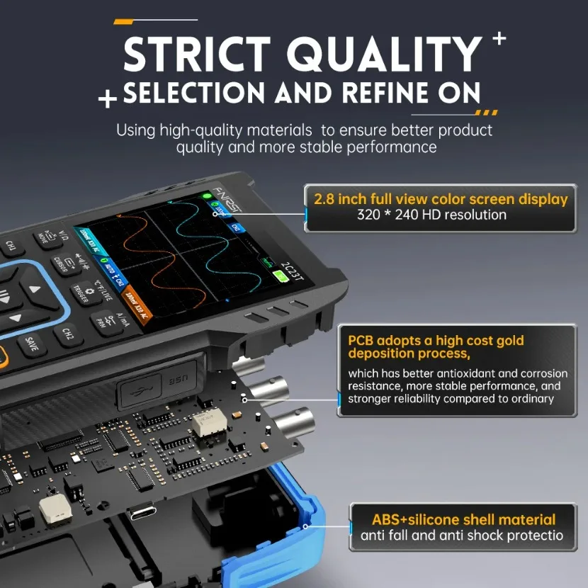 FNIRSI 2C23T Handheld Digital  - Fnirsi Digital Oscilloscope Handheld ulasan dan harga