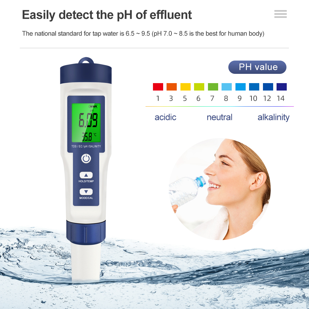 Professional Water Quality Tes - Ph Meter Digital Water Tester ulasan dan harga