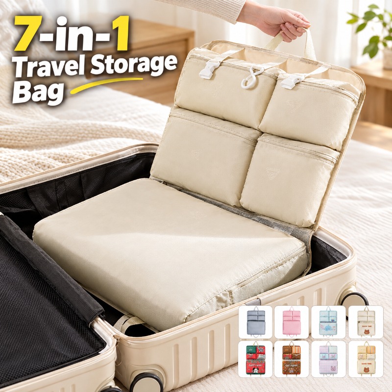 7-in-1 Travel Storage Bag, Por - Packaging ulasan dan harga