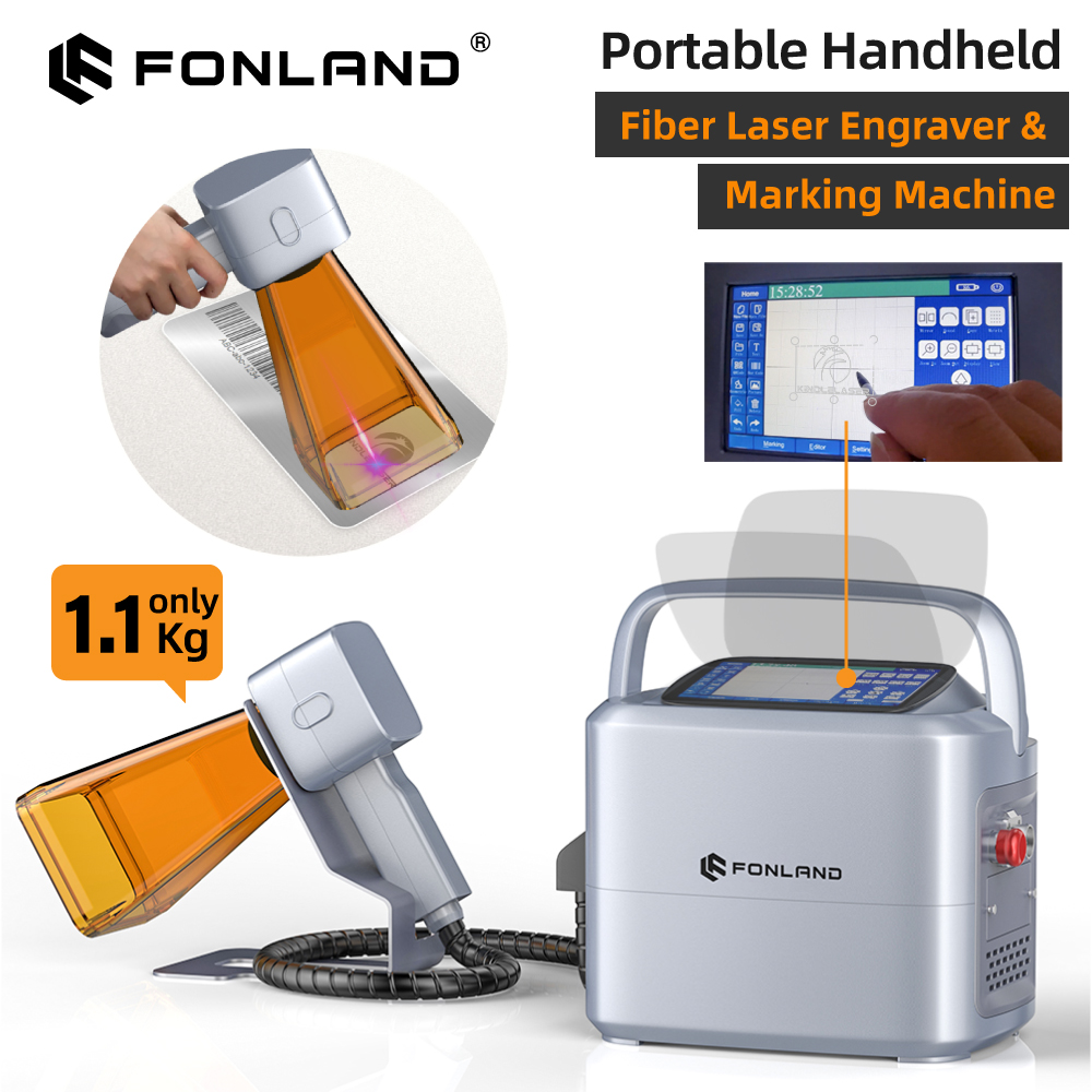 FONLAND K1 20W 30W Portable Ha - Fiber Laser Marking Machine 30W ulasan dan harga